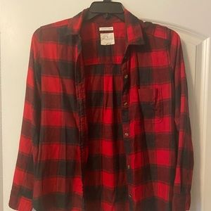 American eagle plaid shirt